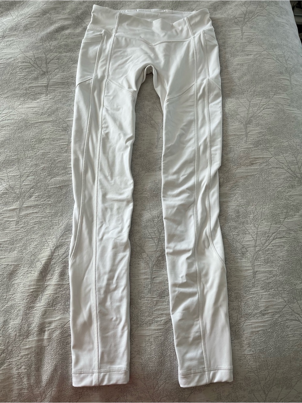 White women’s Performance Leggings